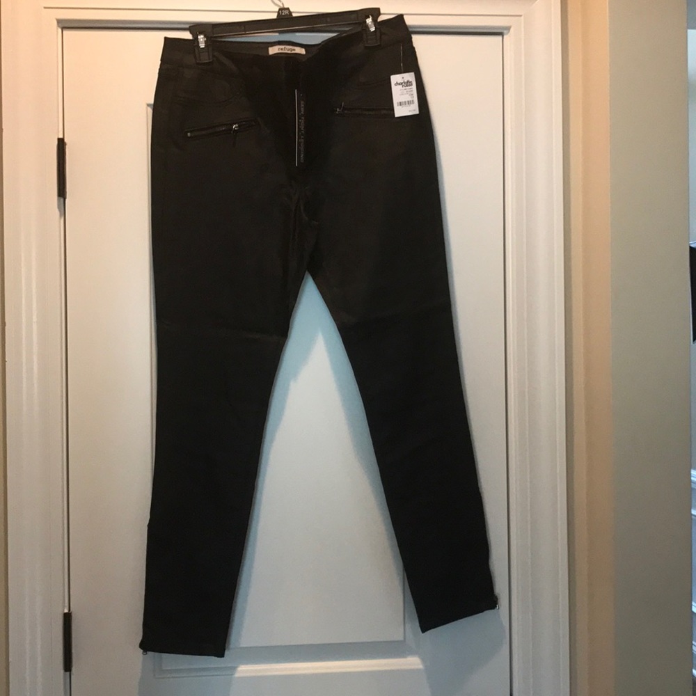 Skin Tight Faux Black Leggings